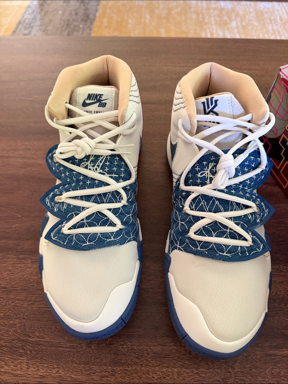 Nike Kyrie Irving Kybrid S2 men’s/womens  Basketball Sneakers - White, Blue & Ta